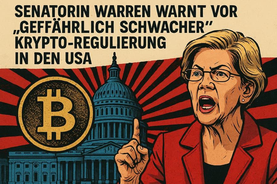 Senatorin Warren warnt vor „gefährlich schwacher“ Krypto-Regulierung in den USA